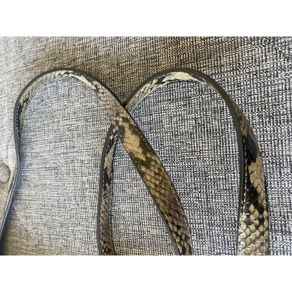 Coach Madison Crossbody Signature Jacquard Coach & Snake & Leather Strap Silver - Picture 7 of 8